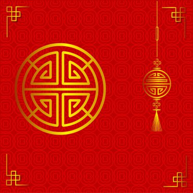 The chinese lunar new year red background. Symbol of happy, wedding, chinese traditional, celebration, romantic marriage, wedding ceremony decoration for invitation card idea.