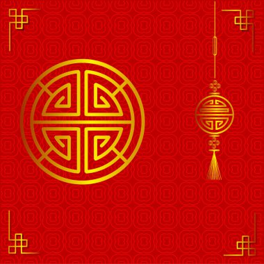 The chinese lunar new year red background. Symbol of happy, wedding, chinese traditional, celebration, romantic marriage, wedding ceremony decoration for invitation card idea.