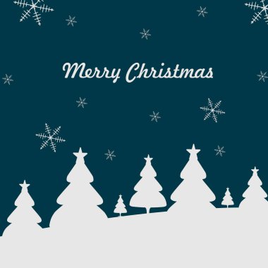 Merry Christmas greeting card, banner, poster. Vintage Background With Typography and Elements