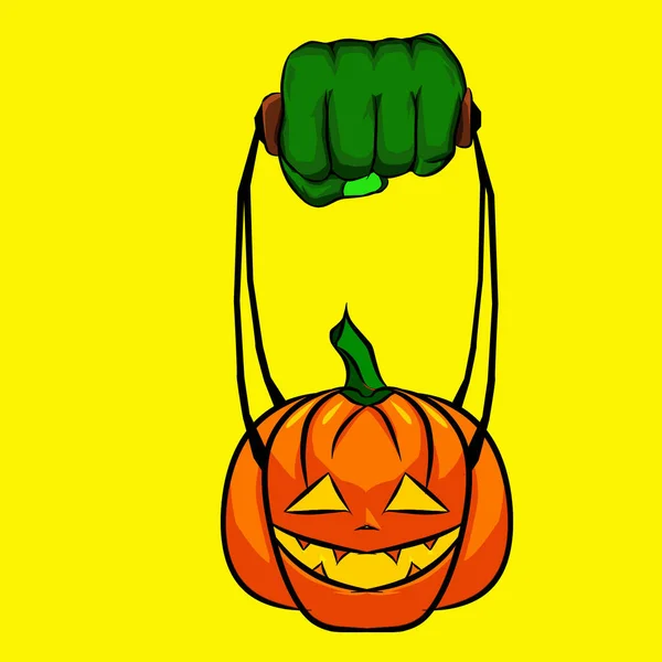 The Orange Halloween Pumpkin Emotion Emoticon Logo Design