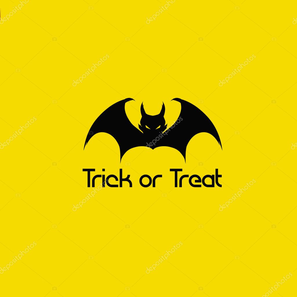 Happy Halloween Background vector illustration. Spooky monster poster design. Vector illustration.