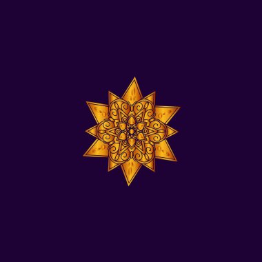 luxury golden mandala design background