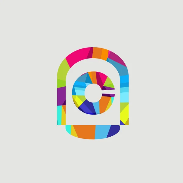 Alfabetet Färgglada Teckensnitt Bokstav Typografi Logotyp Design Konst Grafik — Stockfoto