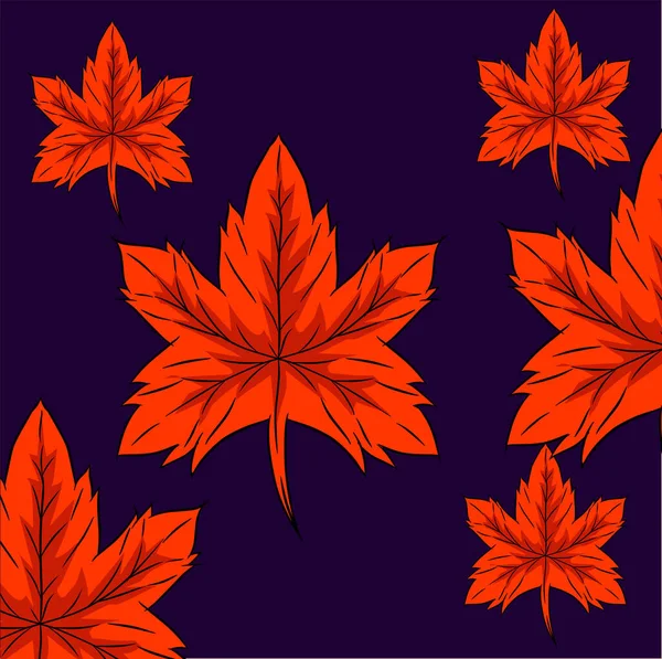 Logo Listů Pro Podzimní Symbol Díkůvzdání — Stockový vektor