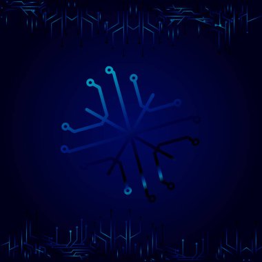 Karanlık elektronik tasarım arka plan duvar kağıdı. Soyut vektör illüstrasyonu.