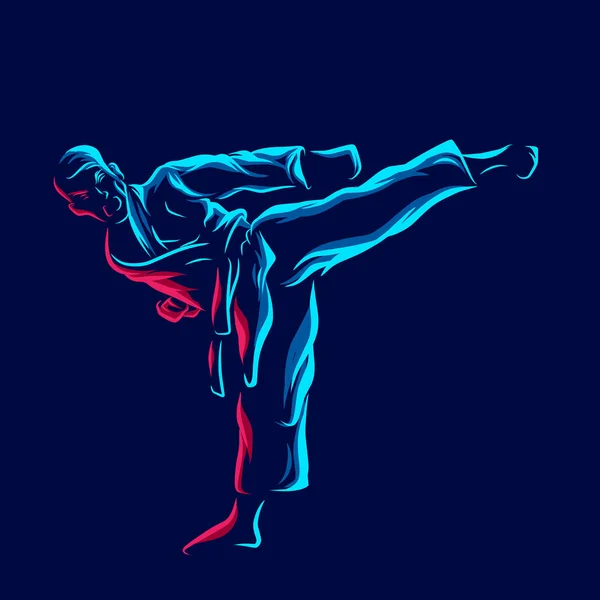 martial arts karate. vector illustration