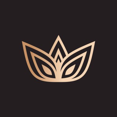 Yaprak logosu tasarım vektörü. Yumuşak arkaplanı olan renkli bir sanat. Soyut grafik çizimi.