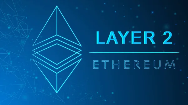 Eth Ethereum Layer Blockchain Lösungen Illustration Idee Ethereum Logo Design — Stockvektor