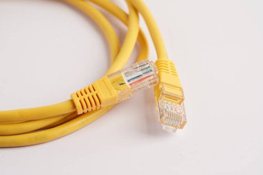Lan kablo internet bağlantısı ağı, rj45 bağlantı ethernet kablosu.