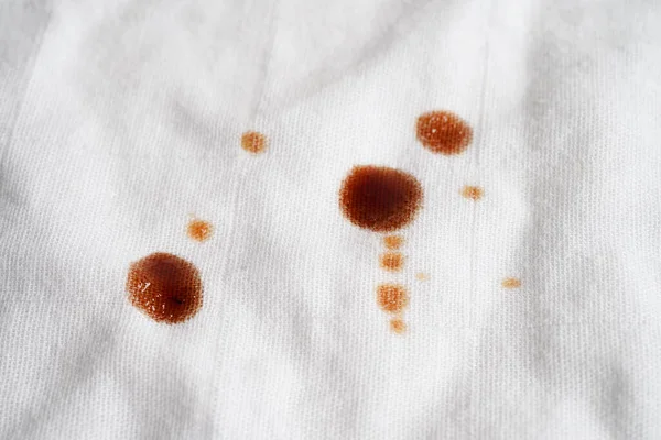 Mancha Salsa Tomate Sucia Ketchup Paño Para Lavar Con Polvo —  Fotos de Stock