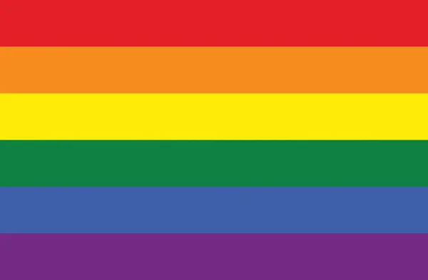 Bandera Lgbt Símbolo Del Amor Del Color Del Arco Iris — Vector de stock