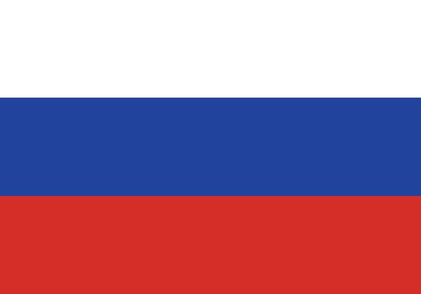 Ryssland Nationella Officiella Flaggan Symbol Banner Vektor Illustration — Stock vektor