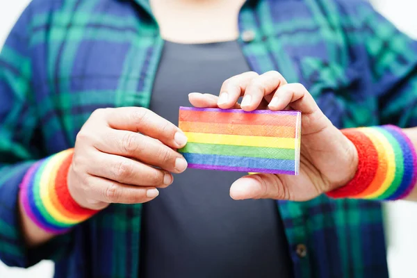 stock image LGBT flag, rainbow color love symbol, pride month in June, vector illustration. 