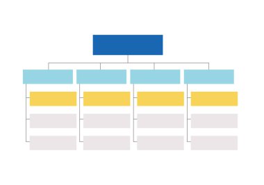 Infographic, Flowchart, Workflow, diagram, organizasyon şeması, vektör illüstrasyonu.