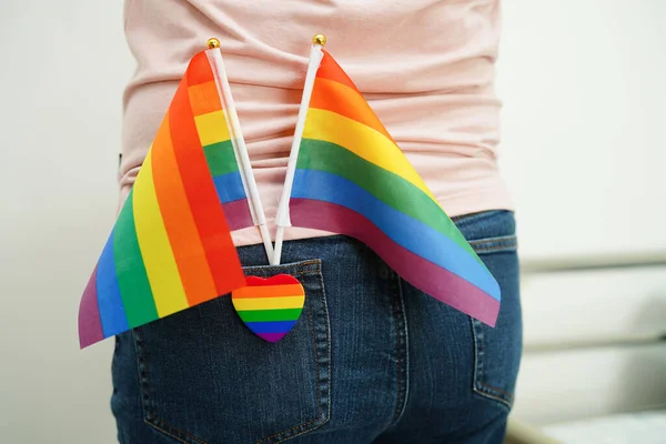 Lgbt Flag Rainbow Color Love Symbol Pride Month June Vector — Stock Photo, Image