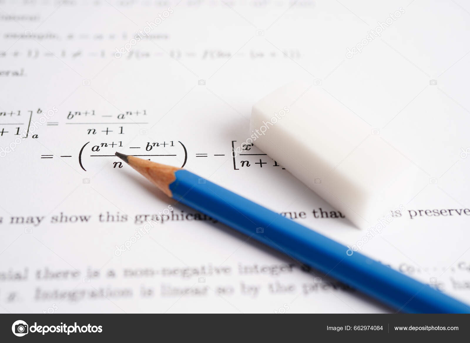 Penna Matematisk Formel Övningsprov Papper Skolan — Stockfotografi ©  sweet_tomato #662974084