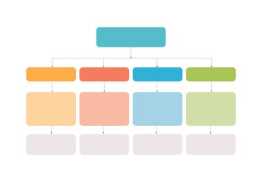 Infographic, Flowchart, Workflow, diagram, organizasyon şeması, vektör illüstrasyonu.