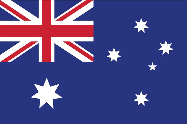 Avustralya Bayrağı Sancak Vektör Illüstrasyonu — Stok Vektör