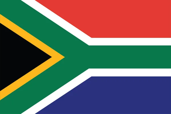Bandiera Del Sud Africa Paese Bandiera Vettoriale Illustrazione — Vettoriale Stock