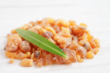 Tütsü veya olibanum aromatik reçine tütsü ve parfümlerde kullanılır..