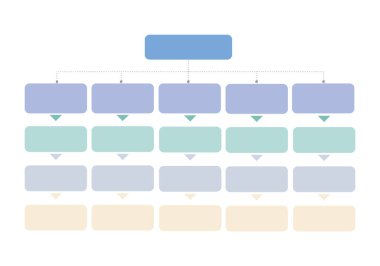 Infographic, Flowchart, Workflow, diagram, organizasyon şeması, vektör illüstrasyonu.