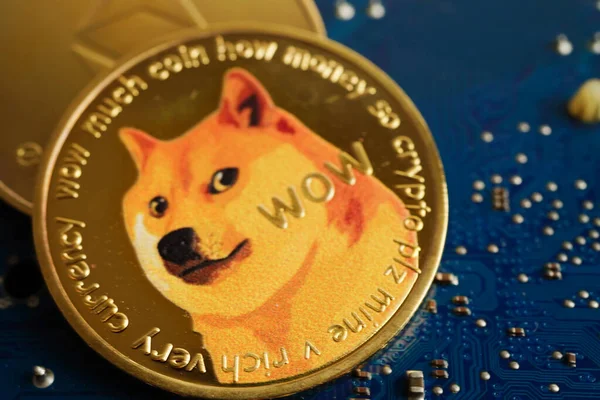 İşletme ve ticari, Dijital para birimi, Sanal kripto para birimi için devre ana bilgisayar üzerindeki Dogecoin.