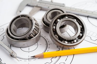 Metal top bermanlı mühendislik ve hassas aletler, mekanik endüstriyel.