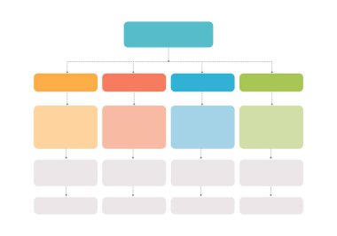 Infographic, Flowchart, Workflow, diagram, organizasyon şeması, vektör illüstrasyonu.