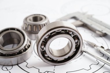 Metal top bermanlı mühendislik ve hassas aletler, mekanik endüstriyel.