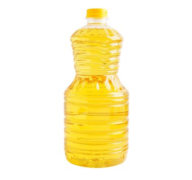 Kırpma yolu olan beyaz arka planda izole edilmiş sebze şişesi pişirmek için organik sağlıklı yiyecekler..