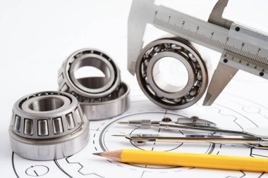 Metal top bermanlı mühendislik ve hassas aletler, mekanik endüstriyel.