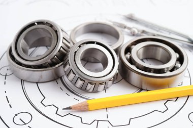 Metal top bermanlı mühendislik ve hassas aletler, mekanik endüstriyel.