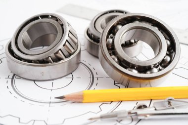 Metal top bermanlı mühendislik ve hassas aletler, mekanik endüstriyel.