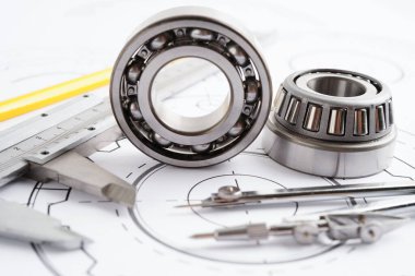 Metal top bermanlı mühendislik ve hassas aletler, mekanik endüstriyel.