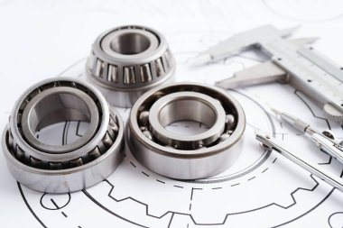 Metal top bermanlı mühendislik ve hassas aletler, mekanik endüstriyel.