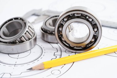 Metal top bermanlı mühendislik ve hassas aletler, mekanik endüstriyel.