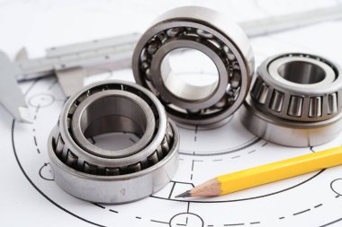 Metal top bermanlı mühendislik ve hassas aletler, mekanik endüstriyel.