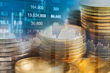 Borsa finans sektörü, ekonomi eğilimi dijital teknoloji.
