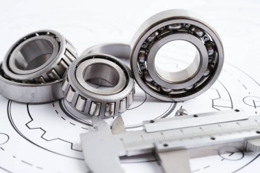 Metal top bermanlı mühendislik ve hassas aletler, mekanik endüstriyel.