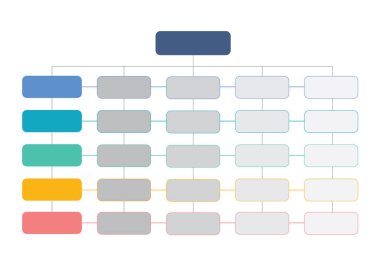 Infographic, Flowchart, Workflow, diagram, organizasyon şeması, vektör illüstrasyonu.