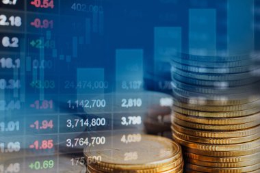 Borsa finans sektörü, ekonomi eğilimi dijital teknoloji.