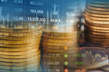 Borsa finans sektörü, ekonomi eğilimi dijital teknoloji.
