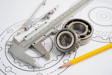 Metal top bermanlı mühendislik ve hassas aletler, mekanik endüstriyel.