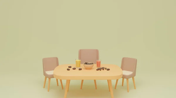 特别斋月销售社交媒体Instagram设有Iftar Table的促销站 — 图库照片