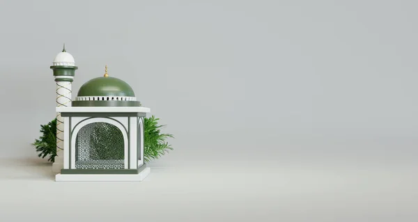 라마단은 미디어인 프로모션 포스트와 이슬람 렌더링 디자인 개념의 라마단 — 스톡 사진