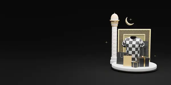 Ramadan Kareem Mídia Social Saudações Islâmicas Venda Post Modelo Design Imagem De Stock