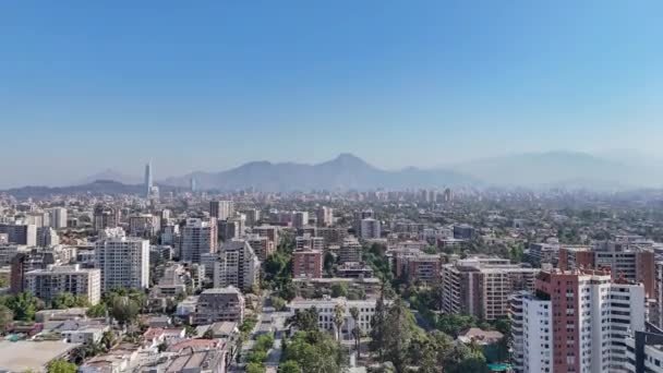 Providencia Santiago Chile Panoramablick Verkehr — Stockvideo