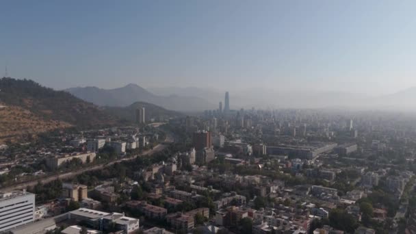 Providencia Santiago Chile Vista Panorâmica Tráfego — Vídeo de Stock