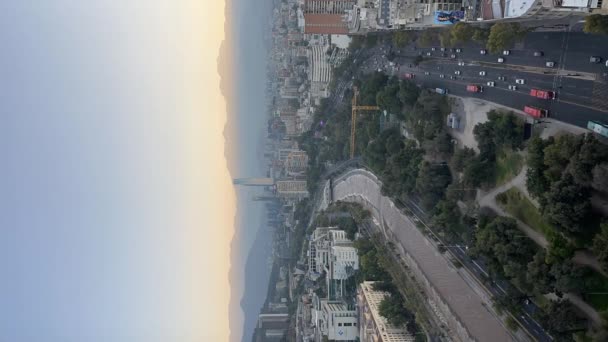 Vertical Video Santiago Chile Time Lapse Summer Morning — Stock Video