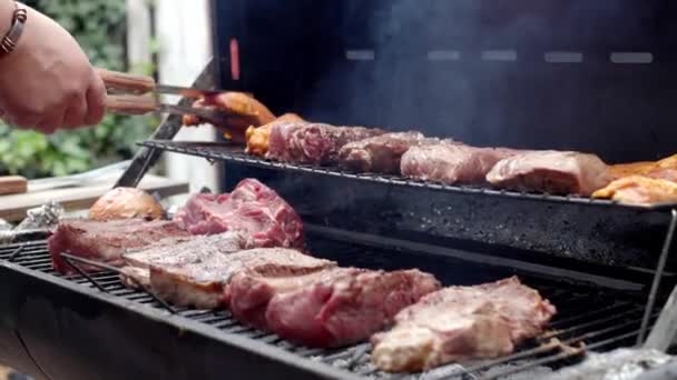 智利在9月9日举行的 Quot Quot 烤肉会 — 图库视频影像